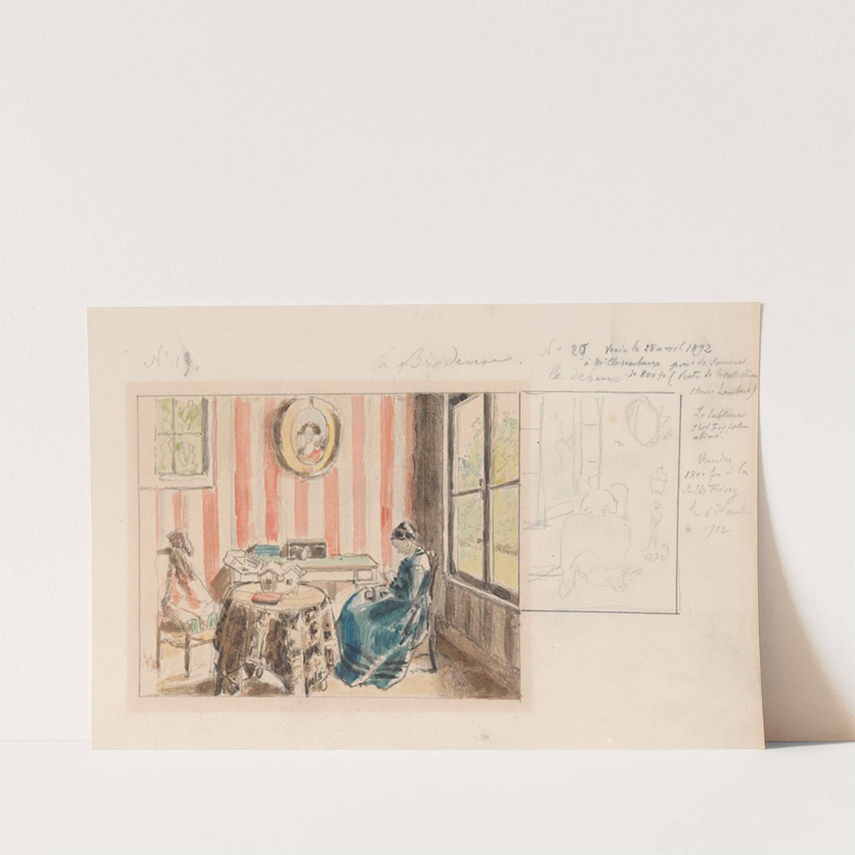 The Embroiderer by Henri de Braekeleer