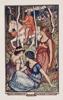 The emperor meets the Three Sisters