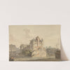 The End of the Ruin&#039;d Bridge at Rouen by Samuel Davis