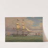The English Brig &#039;Norval&#039; before the Wind by William Clark