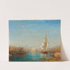 The entrance to the canal, Marseille by Félix Ziem