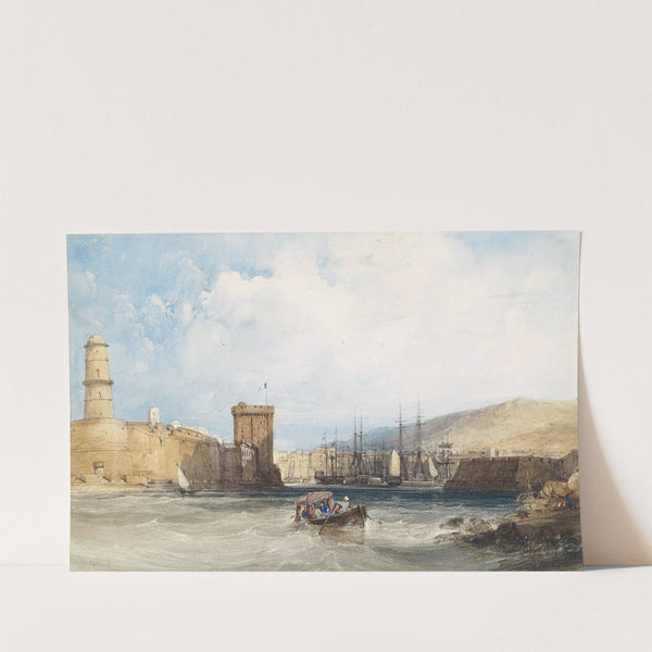 The Entrance to the Harbor of Marseilles by William Callow