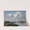 The Escaut River in Antwerp (ca. 1871–74) by Eugène Boudin