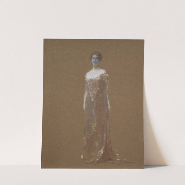 The Evening Dress (before 1926) by Thomas Dewing