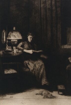 The Evening Lamp (ca. 1887-1893)
