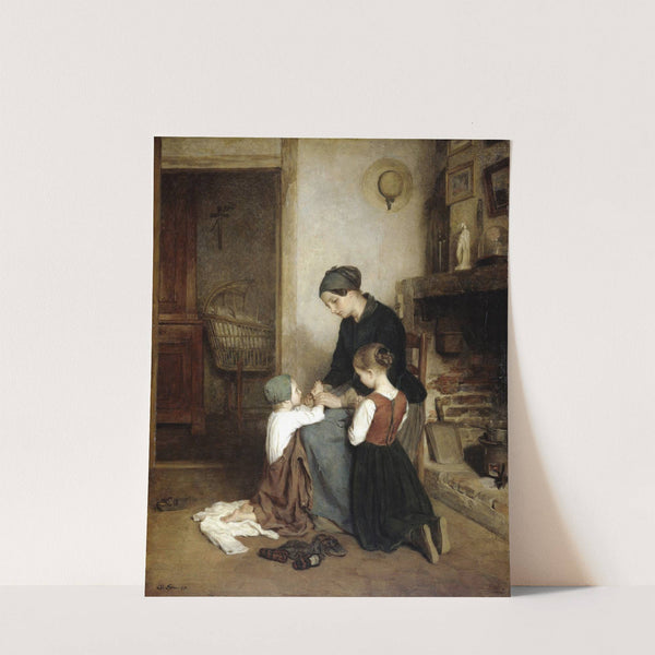 The Evening Prayer by Pierre Edouard Frère