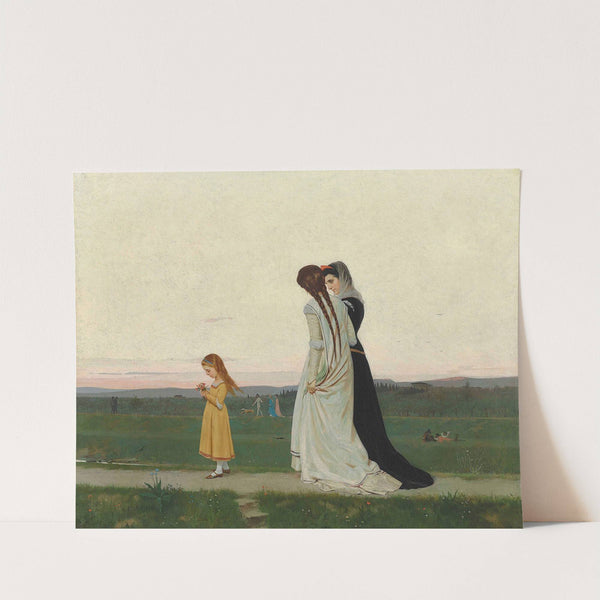 The Evening Walk-Environs of Florence by Raffaello Sorbi