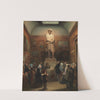 The exhibition of the plaster model of the statue of Rembrandt at the exhibition of works of art by living masters, at the Royal Academy of Art in Amsterdam in 1848. by Jan Baptist Tetar van Elven