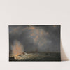 The Explosion of Gunboat nr 2, under Command of Jan van Speijk, off Antwerp, 5 February 1831 by Martinus Schouman