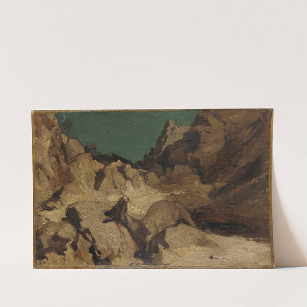 The Fable of the Miller, His Son, and the Donkey No. 9 (ca. 1867–68) by Elihu Vedder