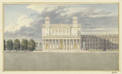 The Façade and Suroundings of a Cathedral for Berlin