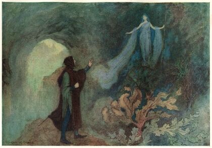 The Fairy appearing to the Prince in the Grotto