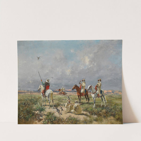 The Falconers by Victor Huguet