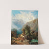 The Family Idyll, in the Background a View of Ortler from Mals by Anton Karinger