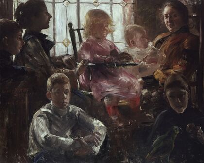 The Family of the Painter Fritz Rumpf