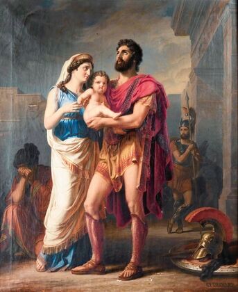 The farewell Of Hector To Andromaque And Astyanax — size preview