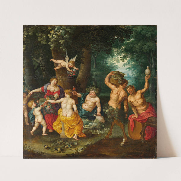 The Feast Of Bacchus (Sine Cerere Et Baccho Friget Venus) by Jan Brueghel the Younger