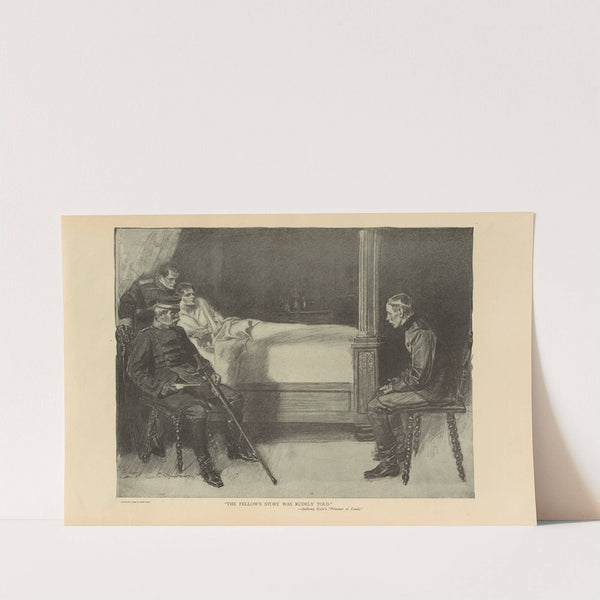 The fellow’s story was rudely told. (1893-1900) by Charles Dana Gibson