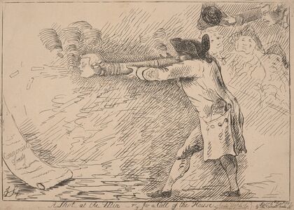 A shot at the min . . . .r, for a call of the House. (1787) — size preview