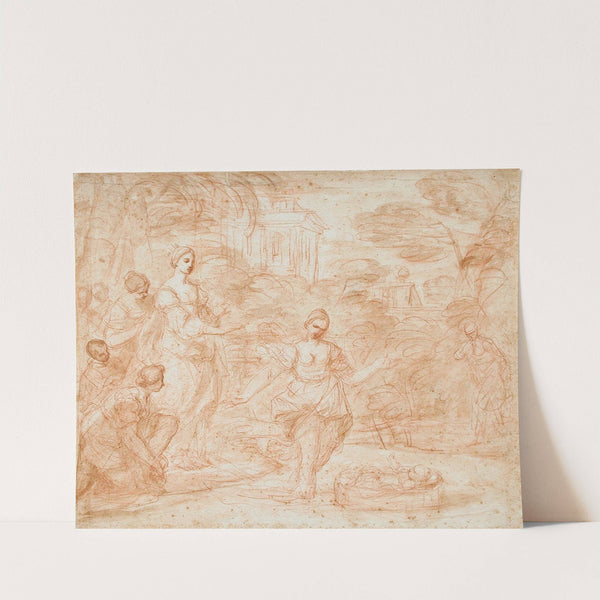 The Finding of Moses (18th century) by Antonio Gionima