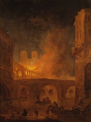 The Fire of Hôtel-Dieu in Paris