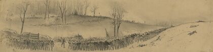 The first battle of Winchester–The charge on the stonewall