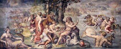 The first fruits from earth offered to Saturn (between 1555 and 1557)