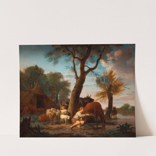 The fishing herdsman (1664) by Adriaen van de Velde