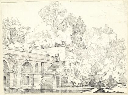 The Fishpond at Villa Madama