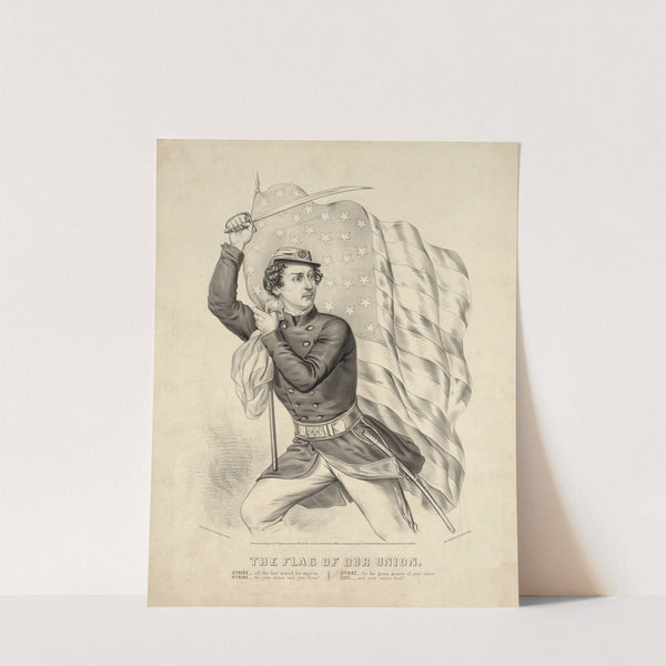 The flag of our union (1861) by Currier & Ives.