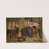 The flight of Madeline and Porphyro during the drunkenness attending the revelry (The Eve of St. Agnes) by William Holman Hunt