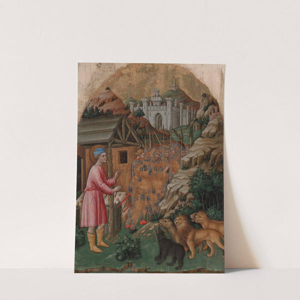 The Flight of the Soldiers Sent to Capture Saint Mamas (ca. 1450) by Francesco dei Franceschi