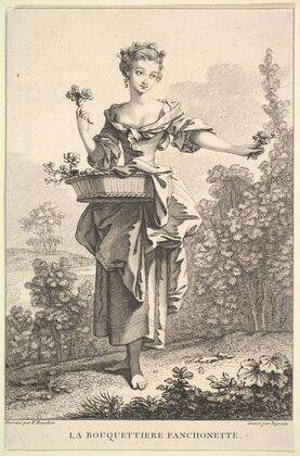 The Flower Girl Fanchonette (After François Boucher) (1741–1763)