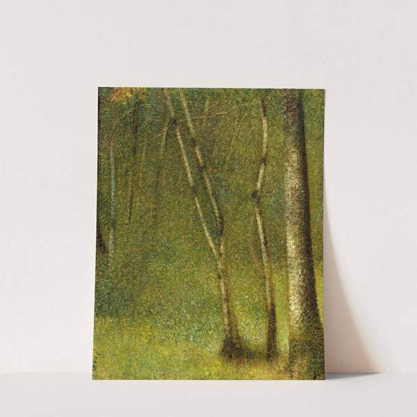 The Forest at Pontaubert (1881) by Georges Seurat