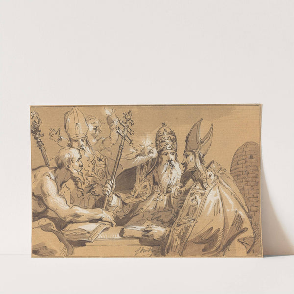 The Four Fathers of the Church by Jacob de Wit