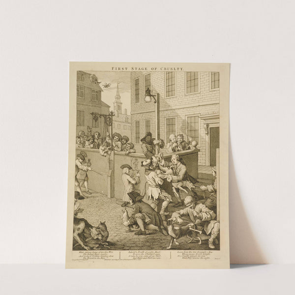 The four stages of cruelty [Plate I; First stage of cruelty] (1799) by Thomas Cook