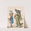 The Fox And The Crocodile (1857) by Charles Henry Bennett