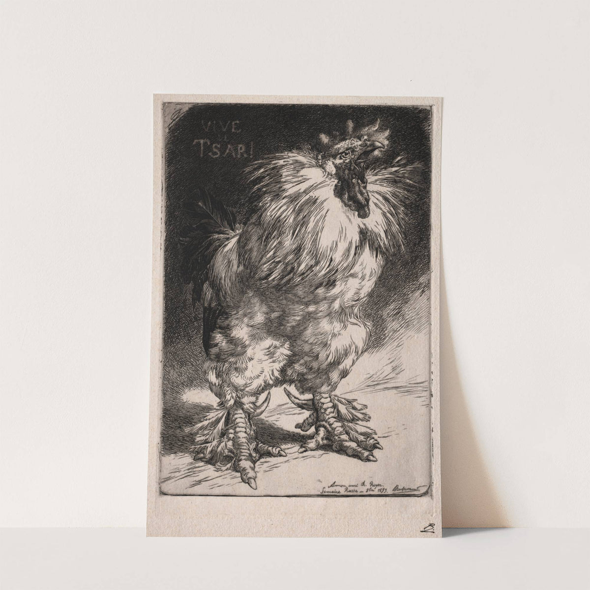 The French Cock (1893) by Félix Bracquemond