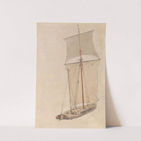The &#039;Friend&#039; Sailing Vessel at Upton-on-Severn by William Turner of Oxford
