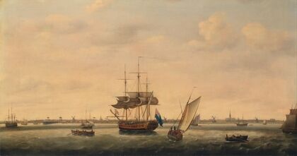 The Frigate ‘Surprise’ at Anchor off Great Yarmouth, Norfolk