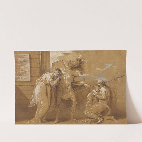 The Fright of Astyanax (Hector Bidding Farewell to Andromache) (1797) by Benjamin West