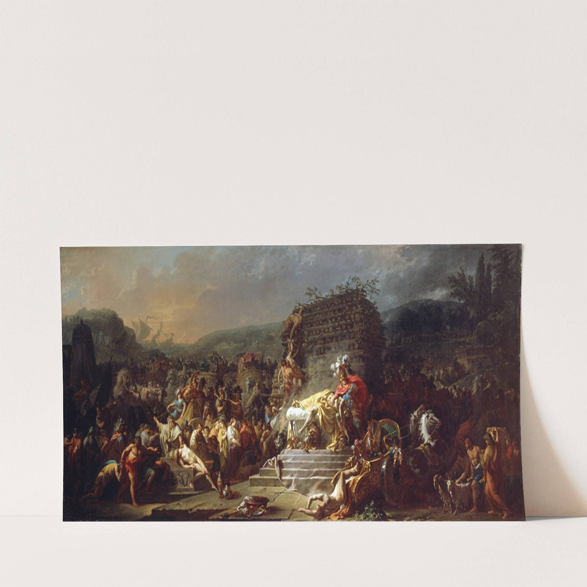 The Funeral of Patroclus (1778) by Jacques Louis David