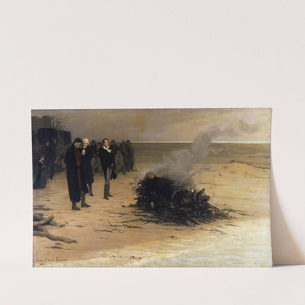 The Funeral of Shelley by Louis Édouard Fournier