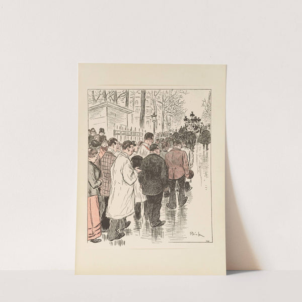 The Funeral (1912) by Théophile Alexandre Steinlen