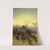 The Galata Bridge, Constantinople by Hermann David Salomon Corrodi
