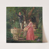 The Garden with the Old Font (1850) by Jørgen Roed