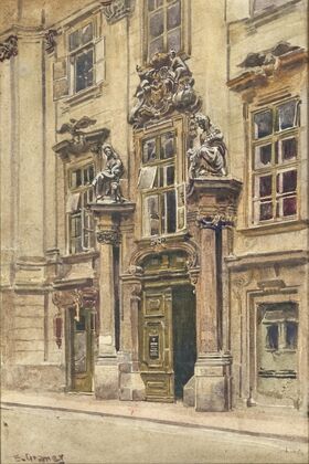 The gate of the Old Town Hall in Wipplingerstraße in Vienna — size preview