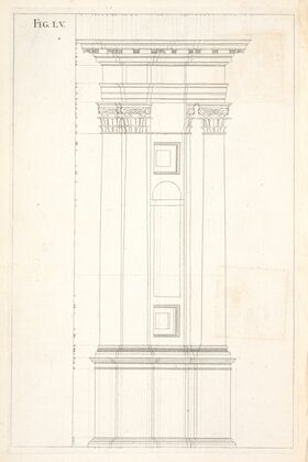 The geometrical elevation of a Corinthian work.
