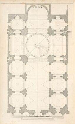 The geometrical plan of the church of S. Ignatius at Rome