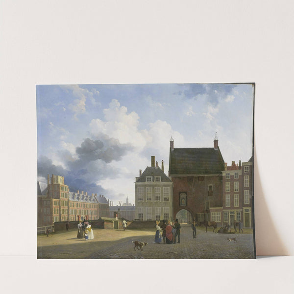 The Gevangenpoort and the Plaats, The Hague by Pieter Daniel van der Burgh